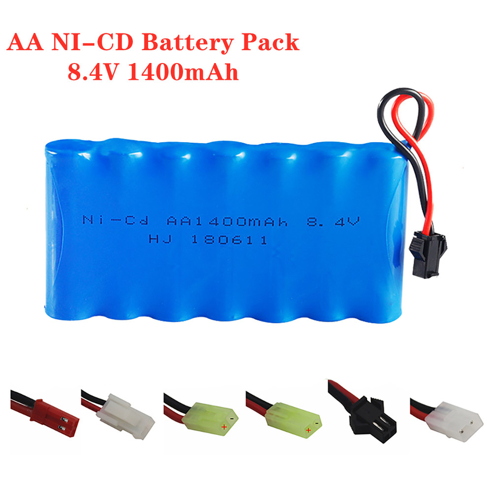 Rc Hobby Rc - Ni-CD 충전식 배터리 팩, 8.4V, 1400mah,