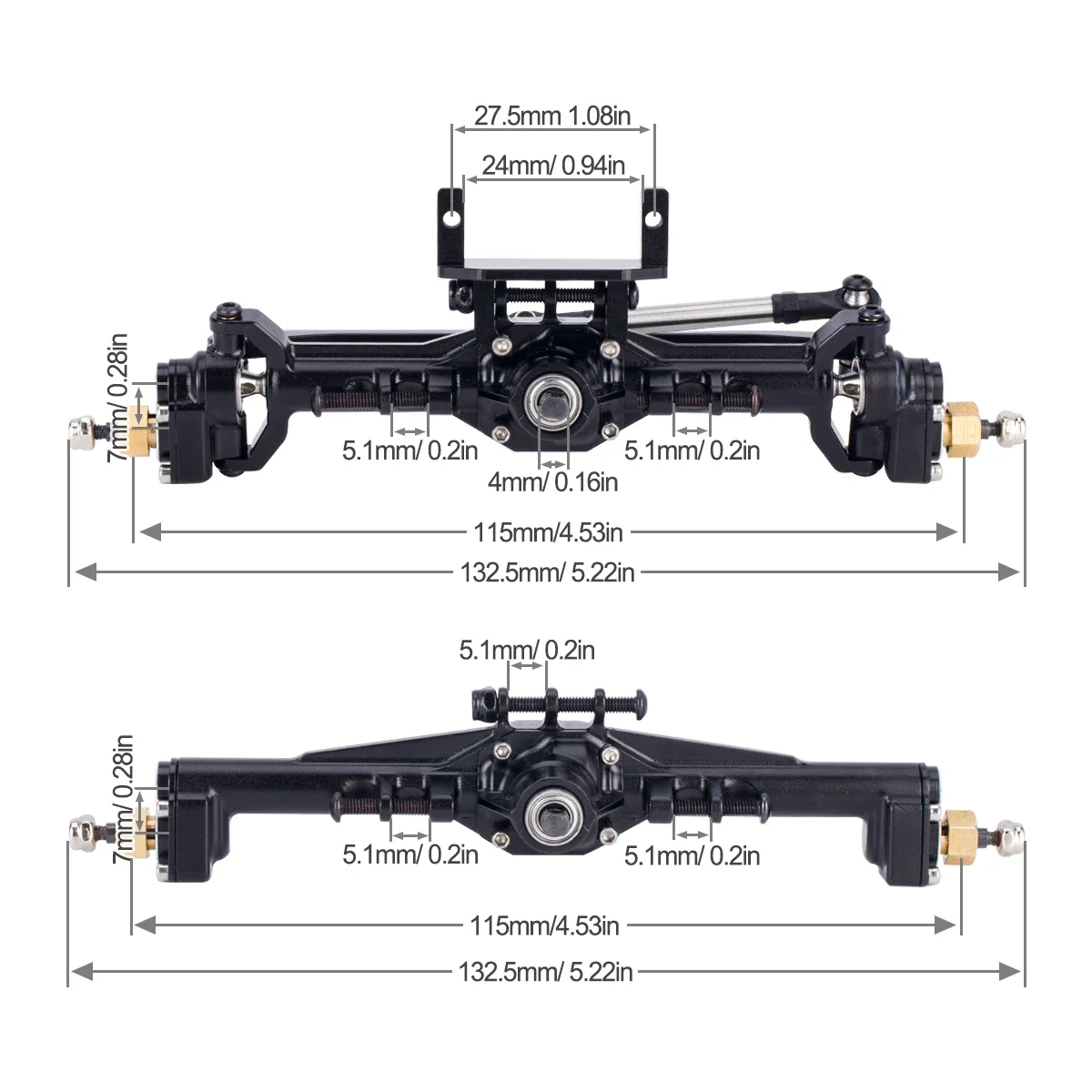 알루미늄 CNC 포털 액슬 + 10mm, 1/18 RC - Rc Hobby Factory 리뷰 및 가격