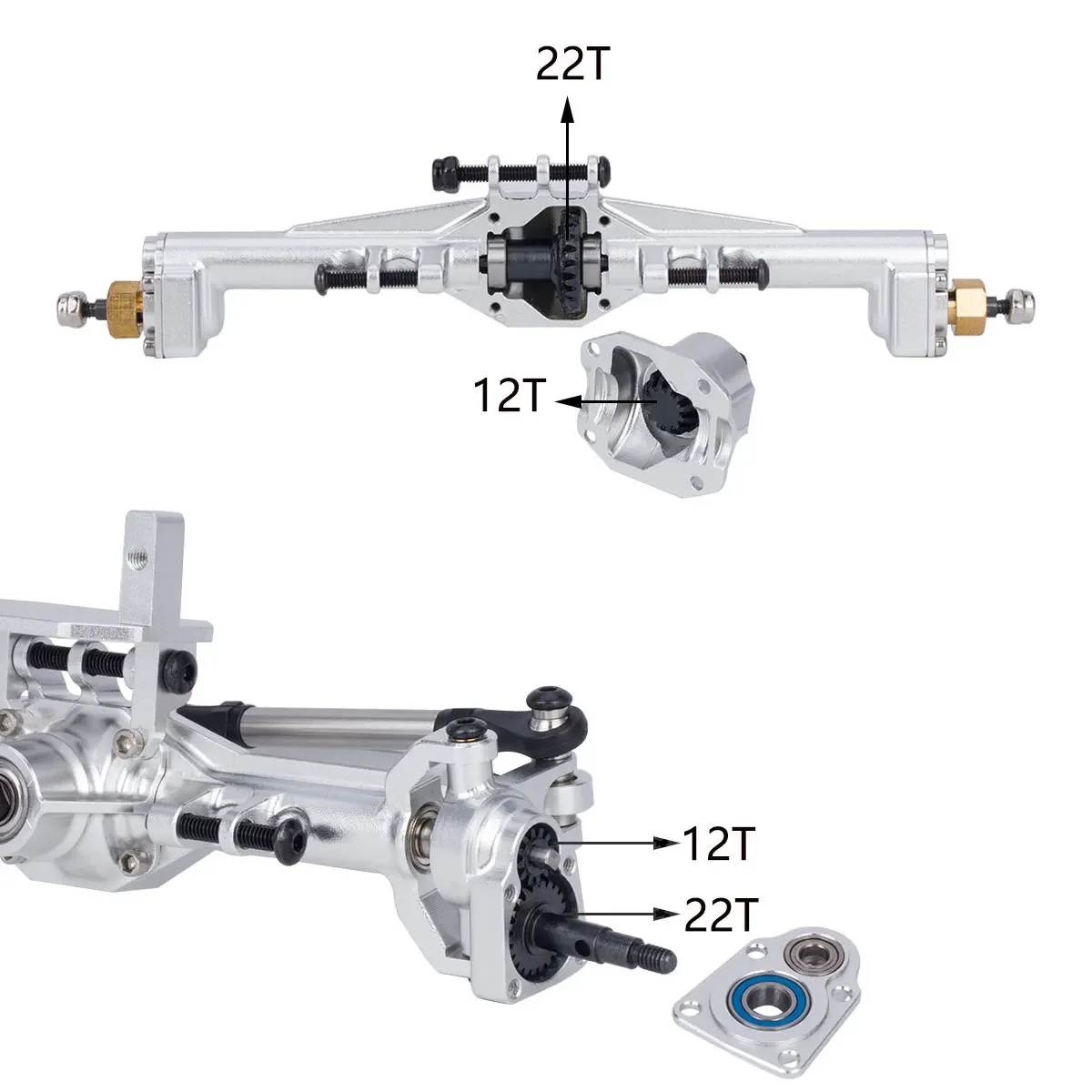 알루미늄 CNC 포털 액슬 + 10mm, 1/18 RC - Rc Hobby Factory 리뷰 및 가격
