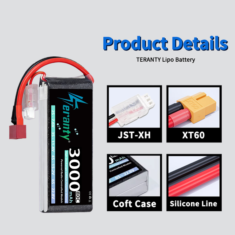 테란티 2S 3000mAh 리포 배터리 7.4V 60C - Rc Hobby Rc 리뷰 및 가격