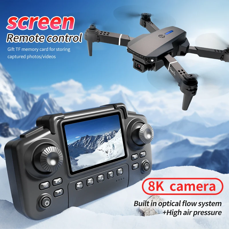 전문 E88 프로 드론 스크린 8K HD 카메라 WiF - Hobby Rc Quadcopters 리뷰 및 가격
