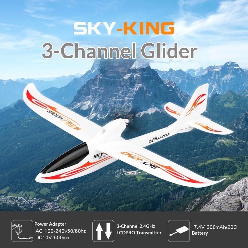 웨이리 스카이 킹 F959S RC 글라이더 3채널 푸셔 - Rc Glider Foam Wing 리뷰 및 가격