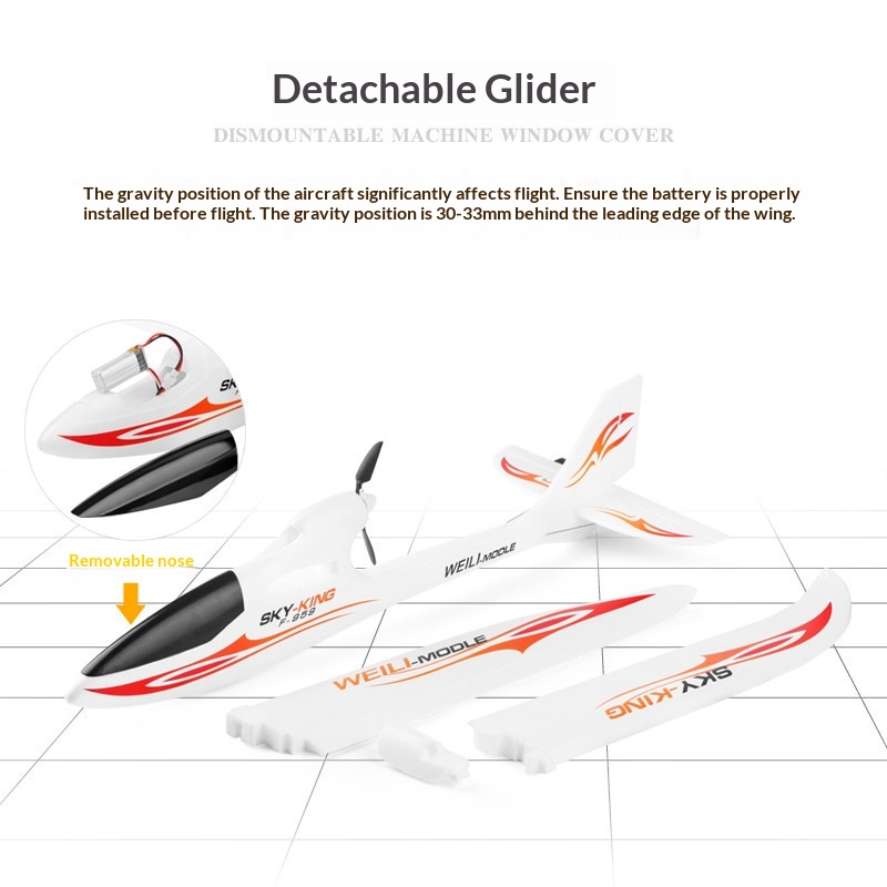 웨이리 스카이 킹 F959S RC 글라이더 3채널 푸셔 - Rc Glider Foam Wing 리뷰 및 가격
