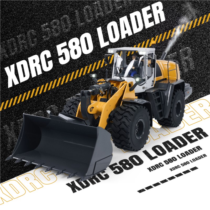 RC XDRC 580 RC 휠로더 유압식 금속 원격 조 - Rc Hobby Light 리뷰 및 가격