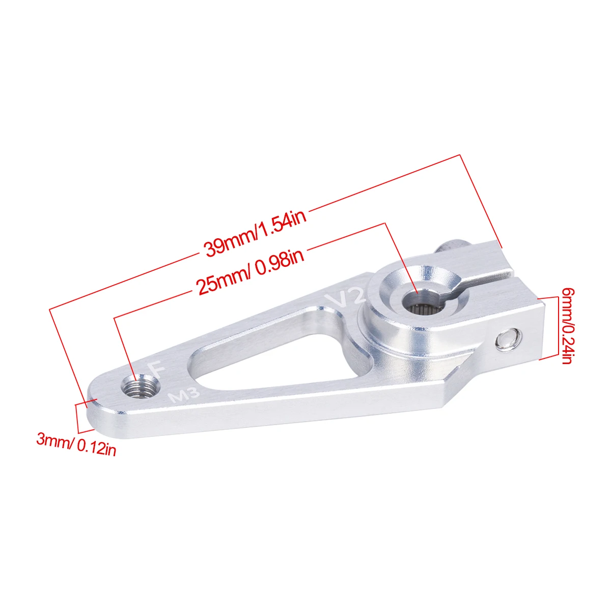 39mm M3 7075 알루미늄 25T 서보 혼 암 ( - Rc Hobby Factory 리뷰 및 가격