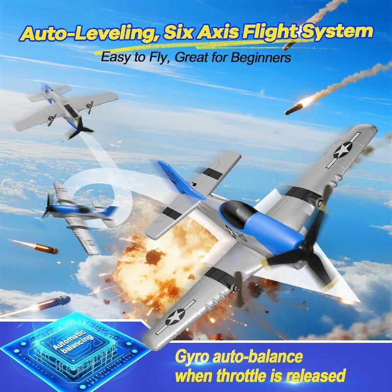 Z63 Rc 고정익 글라이더 P51 머스탱 전투기, 시 - Rc Glider Foam Wing 리뷰 및 가격